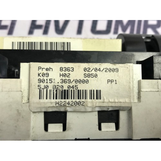 Блок управления отопителем салона Skoda Fabia 2007-2014 1.2 HTP 5J0820045
